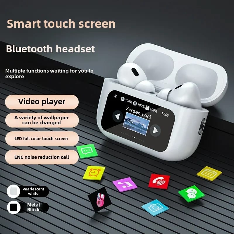 Wireless Bluetooth Earphones With Touch Screen