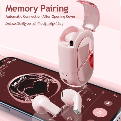 TWS M520 Heart-shaped Ear Earphones